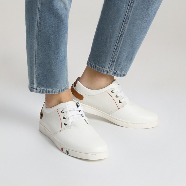 Men's Modern Casual Fashion Sneakers - WHITE - 1